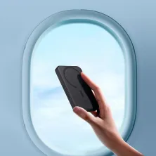 УМБ Baseus Magnetic Mini Wireless Fast Charge 2in1 5000mAh 20W 2.4A QC3.0+PD3.0 з Бездротовою зарядкою Qi 15W Чорний