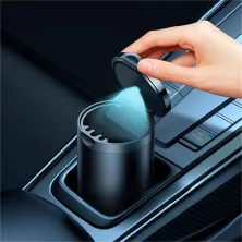 Автомобильная пепельница в подстаканник Baseus Premium 2 Series Car Ashtray Черный