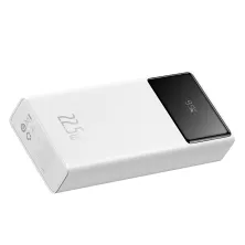 УМБ Baseus Star-Lord Digital Display 20000mAh 22.5W с технологией QC3.0+PD3.0 2USB+Type-C + Кабель USB to Type-C Белый