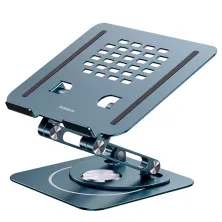 Підставка для ноутбука Baseus UltraStable Pro Series Rotatable and Foldable Laptop Stand на 3 шарнірах обертання 360° Сірий
