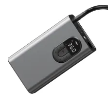 Компресор універсальний Baseus Energy Source Inflator Pump акумуляторний 7500mAh Сірий