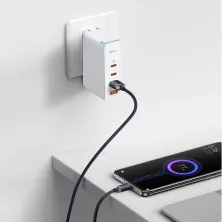 Кабель Baseus Crystal Shine Series Fast Charging Data Cable USB to Type-C 100W 20V 5A 2m Чорний