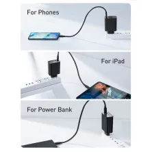 Сетевое зарядное устройство Baseus Speed PPS Intelligent Power-off QC4.0+PD3.0 45W USB+Type-C 6A Черный