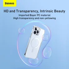 Чохол Baseus Crystal Magnetic Phone Case для iPhone 13 Pro 6.1" Прозорий