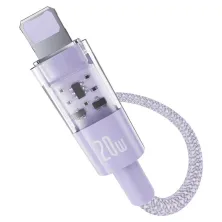 Кабель Baseus Gem Series Fast Charging Data Cable Type-C to Lightning PD 20W 2m Фіолетовий