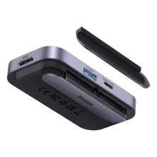 USB-хаб Baseus 4in1 PadJoy 4-Port Type-C HUB Adapter Type-C to USB3.0*1, Type-C*1, 4KHDMI, AUX Сірий