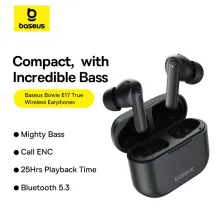 Бездротові Bluetooth навушники Baseus Bowie E17 True Wireless TWS Earphones Чорний