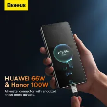 Кабель Baseus CoolPlay Series Fast Charging Data Cable USB to Type-C 100W 20V 5A 1m Білий
