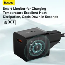 Сетевое зарядное устройство Baseus GaN5 Fast Charger 1C PD3.0 20W Type-C 3A Черный