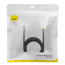 Кабель Baseus High Speed CAT7 Seven Types RJ45 10Gigabit Network Cable Ethernet Круглый 8m Черный