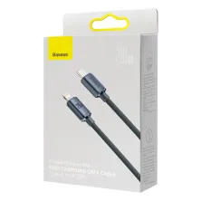 Кабель Baseus Crystal Shine Series Fast Charging Data Cable Type-C to Lightning PD 20W 1.2m Чорний