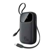 УМБ Baseus EnerFill FM11 Qi Magnetic 20000mAh 30W с функцией MagSafe и Qi 15W и встроенным кабелем Type-C 30W Черный