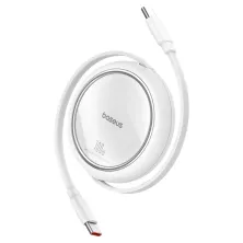 Кабель Baseus Free2Draw Mini Retractable Charging Data Cable Type-C to Type-C 100W 20V 5A 1m Білий