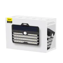 Светильник фасадный Baseus Solar Energy 5.1Вт 260Lm на солнечной батарее 1800mAh с датчиком движения Черный