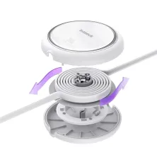 Кабель Baseus Free2Draw Mini Retractable Charging Data Cable Type-C to Type-C 100W 20V 5A 1m Білий