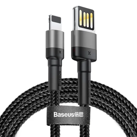 Кабель Baseus Cafule Cable Special Edition USB to Lightning 2.4A 1m Сірий