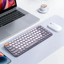Клавиатура беспроводная Baseus K01A Wireless Tri-Mode Keyboard 2.4G/BT1+BT2 Сірий