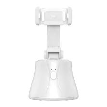 Смарт тримач для смартфона одновісний стабілізатор Baseus 360°AI Following Shot Tripod Head Білий