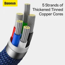 Кабель Baseus Crystal Shine Series Fast Charging Data Cable Type-C to Lightning PD 20W 2m Синій