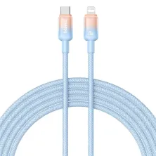 Кабель Baseus Discolor Series Fast Charging Data Cable Type-C to Lightning PD 20W 2m Блакитний