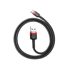 Кабель Baseus Cafule Cable USB to Type-C QC3.0 3A 0.5m Чорно-Червоний