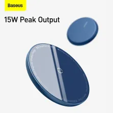 Бездротовий зарядний пристрій Baseus Simple Mini Magnetic з функцією MagSafe і Qi 15W Синій