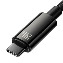 Кабель Baseus Tungsten Gold Fast Charging Data Cable Type-C to Type-C 240W 2m Черный
