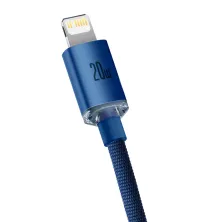 Кабель Baseus Crystal Shine Series Fast Charging Data Cable Type-C to Lightning PD 20W 2m Синій