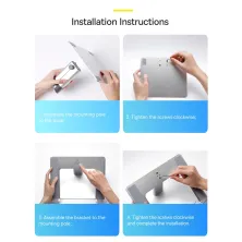 Підставка для ноутбука Baseus Metal Adjustable Laptop Stand Сріблястий