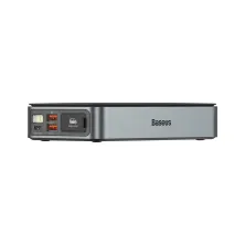 Пускозарядное устройство Бустер Baseus Super Energy Pro+ Car Jamp Starter 3in1 12V 16000mAh 1600A с функцией Павербанка 65W 5V/3A и LED фонарика Черный