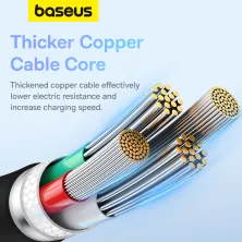 Кабель Baseus Pudding Series Fast Charging Data Cable USB to Type-C 100W 20V 5A 2m Черный