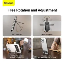 Подставка для телефона Baseus Foldable Bracket Черный