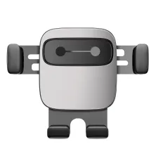 Автодержатель для телефона Baseus Cube Gravity Vehicle в воздуховод Серебристый