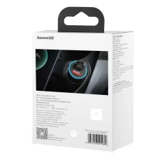 Автомобильное зарядное устройство Baseus Golden Contactor Pro Dual Quick Charger Car Charger 40W 2USB Голубой