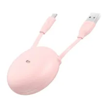 Кабель Baseus Lets Go Little Reunion One-Way Stretchable Cable USB to Type-C 2A 1m Розовый