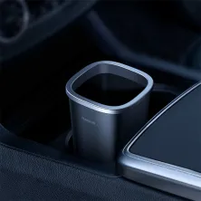 Автомобильный органайзер Baseus Dust-free Vehicle-mounted Trash Can контейнер для мусора Черный