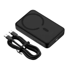 УМБ Baseus Magnetic Mini Wireless Fast Charge 2in1 10000mAh 30W 3A QC3.0+PD3.0 с Беспроводной зарядкой Qi 15W Черный