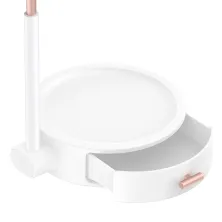 Макияжное косметическое зеркало с подсветкой Baseus Smart Beauty Series Lighted Makeup Mirror with Storage Box c ящиком для хранения Белый