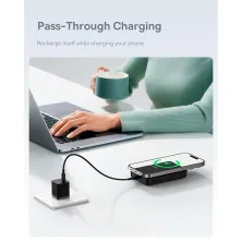УМБ Baseus Magnetic Mini Wireless Fast Charge 2in1 10000mAh 30W 3A QC3.0+PD3.0 с Беспроводной зарядкой Qi 15W Черный