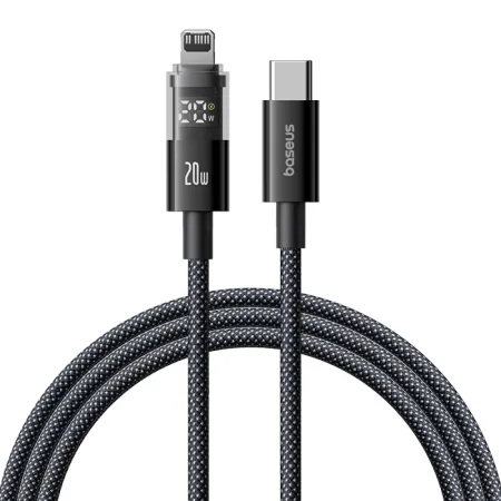 Кабель Baseus Display 2 Series Fast Charging Data Cable Type-C to Lightning PD 20W 1m Чорний