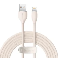 Кабель Baseus Jelly Liquid Silica Gel USB to Lightning 2.4A 2m Рожевий