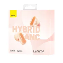 Бездротові Bluetooth навушники Baseus AirNora 2 з функцією шумозаглушення ANC Помаранчевий