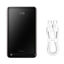 УМБ Baseus Magnetic Bracket 3in1 10000mAh 20W 3A QC3.0+PD3.0 з Бездротовою зарядкою Qi 15W Рожевий