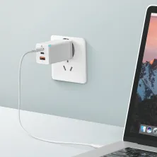 Сетевое зарядное устройство Baseus Quick GaN2 Pro QC4.0+PD3.0 65W USB+2Type-C 5A + кабель Baseus Type-C to Type-C 100W 20V/5A 1м Белый