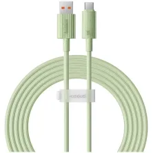 Кабель Baseus Habitat Series Fast Charging Data Cable USB to Type-C 100W 20V 5A 2m Салатовий