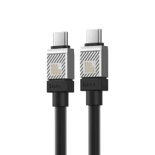 Кабель Baseus CoolPlay Series Fast Charging Data Cable Type-C to Type-C 100W 20V 5A 1m Чорний