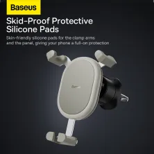 Автотримач для телефона Baseus Stable Gravitational Car Mount Air Outlet у повітропровід Білий