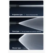 Мінімийка Baseus GF3 Car Wash Nozzle зі шлангом 7.5 метрів Чорний