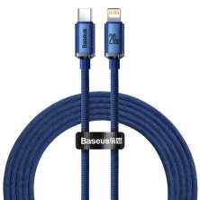 Кабель Baseus Crystal Shine Series Fast Charging Data Cable Type-C to Lightning PD 20W 2m Синій