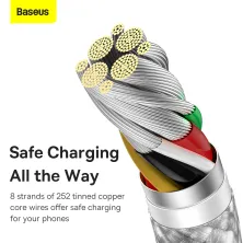 Кабель Baseus Dynamic Series Fast Charging Data Cable USB to Type-C 100W 20V 5A 1m Белый